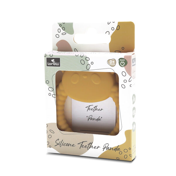 Прорезыватель для зубов ​​из силикона Lorelli PANDA Yellow — изображение 3