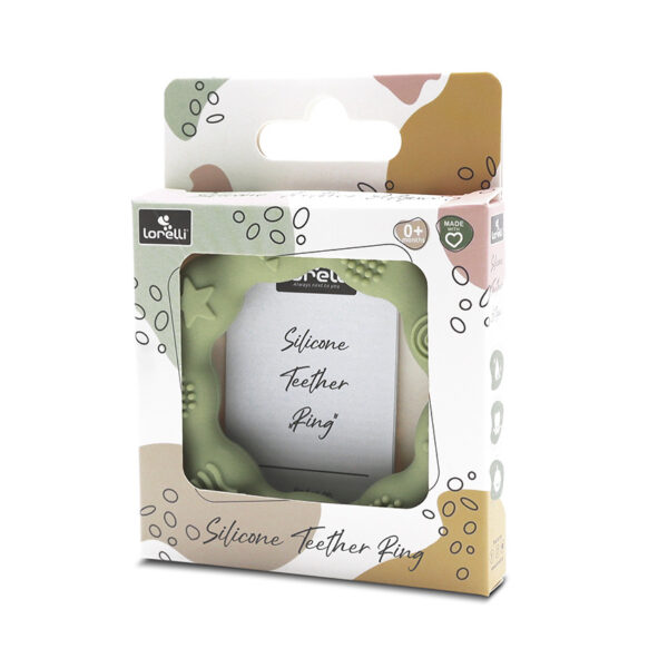 Прорезыватель для зубов ​​из силикона Lorelli RING Fresh Green — изображение 3