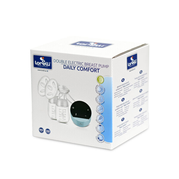 Молокоотсос электрический, двойной Lorelli DAILY COMFORT Blue — изображение 2