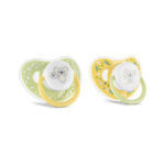 Suzeta din silicon 0+ luni. 2 buc. Lorelli YELLOW/GREEN