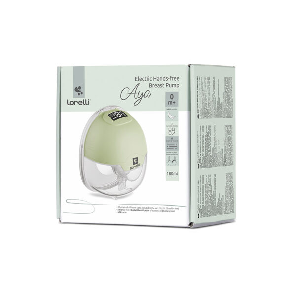 Pompa pentru san portabila electrica Lorelli AYA Green - imagine 4