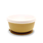 Силиконовая миска с крышкой Lorelli Yellow