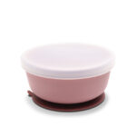 Силиконовая миска с крышкой Lorelli Deep Pink