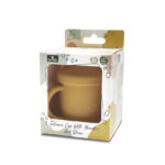 Силиконовая кружка с ручками и трубочкой Lorelli Yellow — изображение 4