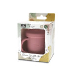 Силиконовая кружка с ручками и трубочкой Lorelli Deep Pink — изображение 4