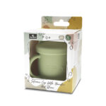 Силиконовая кружка с ручками и трубочкой Lorelli Fresh Green — изображение 4