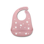 Мягкий силиконовый нагрудник Lorelli Deep Pink