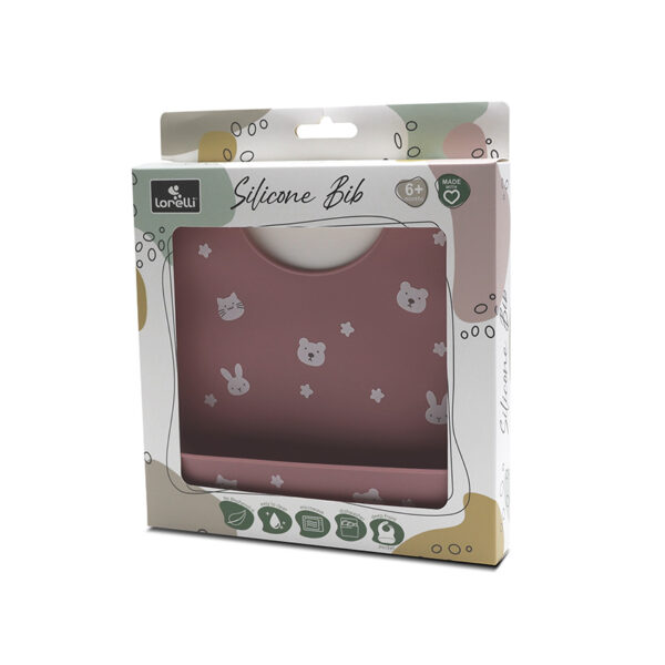 Мягкий силиконовый нагрудник Lorelli Deep Pink — изображение 2