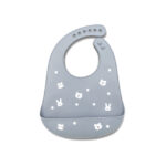 Мягкий силиконовый нагрудник Lorelli Grey