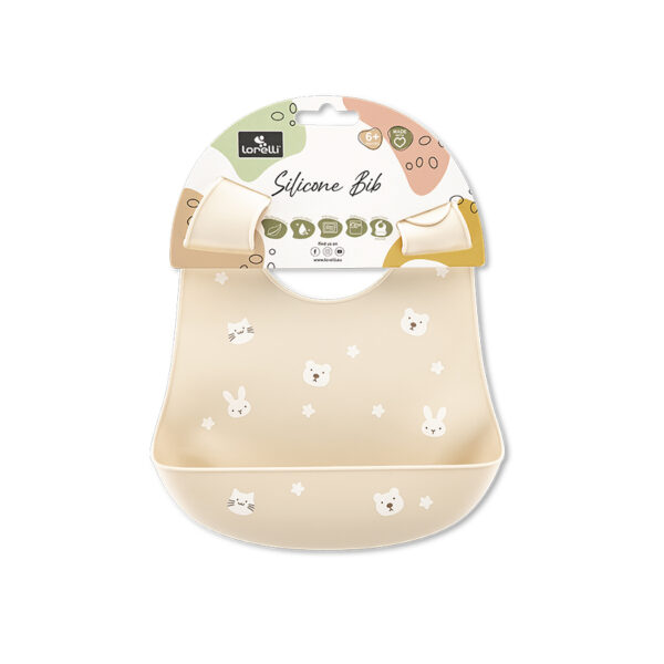 Мягкий силиконовый нагрудник Lorelli Beige — изображение 2