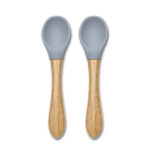 Силиконовые ложки с бамбуком 2 шт. Lorelli Grey