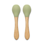 Силиконовые ложки с бамбуком 2 шт. Lorelli Fresh Green — изображение 2