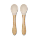 Силиконовые ложки с бамбуком 2 шт. Lorelli Beige