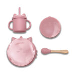 Набор для кормления из натурального силикона, 4 предмета Lorelli Deep Pink — изображение 2