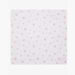 Пледик Lorelli Muslin Swaddle Blanket 80x80 cm, Pink Stars /10340091901/