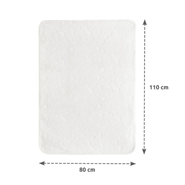 Păturică moale Lorelli TWINKLE 80×110 cm, White - imagine 2