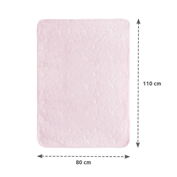 Păturică moale Lorelli TWINKLE 80×110 cm, Pink - imagine 2