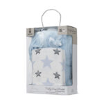 Păturică cu pernuță-animaluț Lorelli POFFY DUO TEDDY BEAR Blue - imagine 5