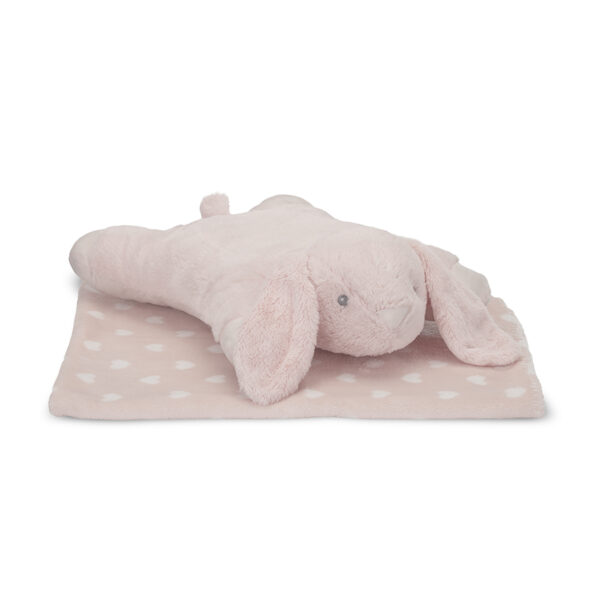 Подарочный набор плед и игрушка-подушка Lorelli POFFY DUO BUNNY Peach — изображение 2