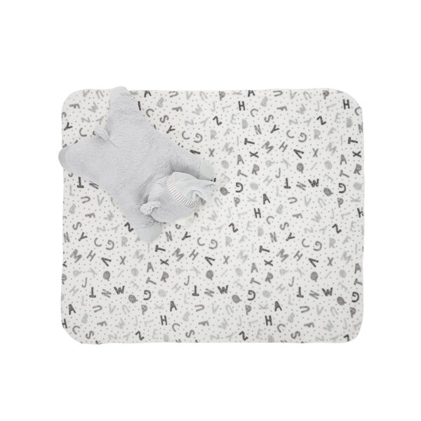 Păturică cu pernuță-animaluț Lorelli POFFY DUO TEDDY BEAR Grey - imagine 3