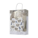 Păturică cu pernuță-animaluț Lorelli POFFY DUO TEDDY BEAR Beige - imagine 5