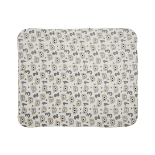 Păturică cu pernuță-animaluț Lorelli POFFY DUO TEDDY BEAR Beige - imagine 4