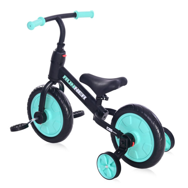 Беговел 2-в-1 Lorelli RUNNER Black&Turquoise — изображение 2