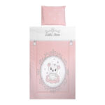 Set lenjerie pat 3 elem. Lorelli COSY LITTLE BEAR Pink