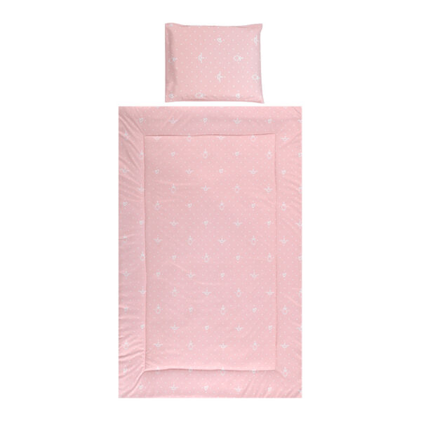 Set lenjerie pat 3 elem. Lorelli COSY LITTLE BEAR Pink - imagine 2