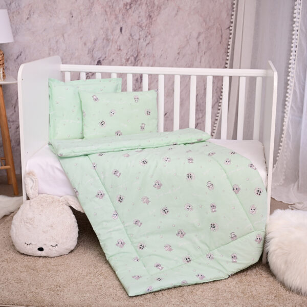 Набор постельного белья 3 эл. Lorelli COSY Friends Green — изображение 3