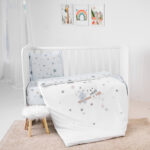 Set lenjerie pat 3 elem. Lorelli COSY BEAR WITH SWING Blue - imagine 3