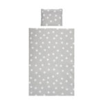 Set lenjerie pat 5 elem. Lorelli COSY ELEPHANT Grey Stars - imagine 2