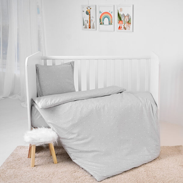 Set lenjerie pat 5 elem. Lorelli COSY SKY Grey - imagine 3