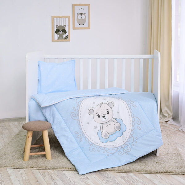 Набор постельного белья 5 эл. Lorelli COSY LITTLE BEAR BLue — изображение 3