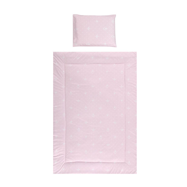 Set lenjerie pat 5 elem. Lorelli COSY LITTLE BEAR Pink - imagine 2