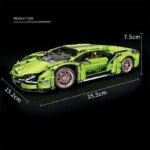 Constructor masina sport Lambo Green, 1073 elem. - imagine 2