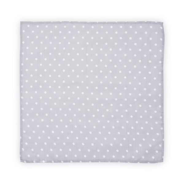 Пелёнка Lorelli Muslin Swaddle Blanket 80x80 cm, Grey Dots — изображение 2