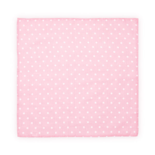 Пледик Lorelli Muslin Swaddle Blanket 80x80 cm, Pink Dots /10340091903/ - imagine 2