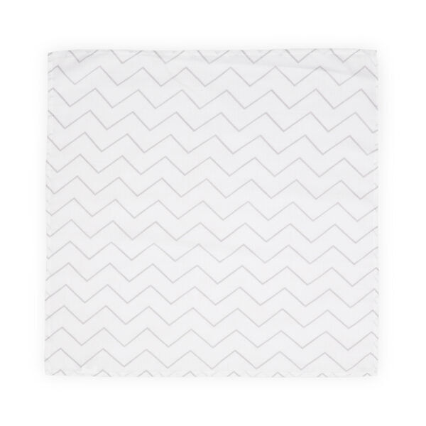 Пледик Lorelli Muslin Swaddle Blanket 80x80 cm, Grey Lines /10340091908/ - imagine 2