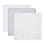 Набор пелёнок 3 шт. Muslin Swaddle Blanket 80x80 cm TRIO, Grey Mix