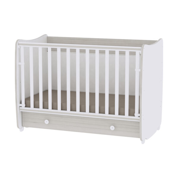 Patuc pentru copii Lorelli DREAM New White Light Oak - imagine 2