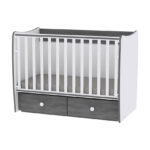 Кроватка детская Lorelli MATRIX White Vintage Gray