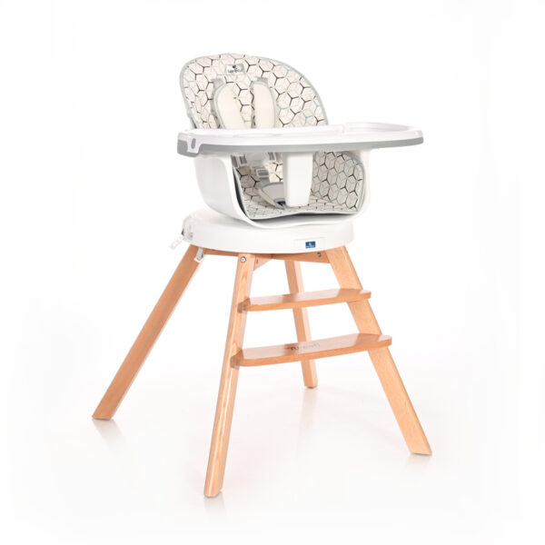 Scaun de masa 3-in-1 Lorelli NAPOLI Grey Hexagons - imagine 3