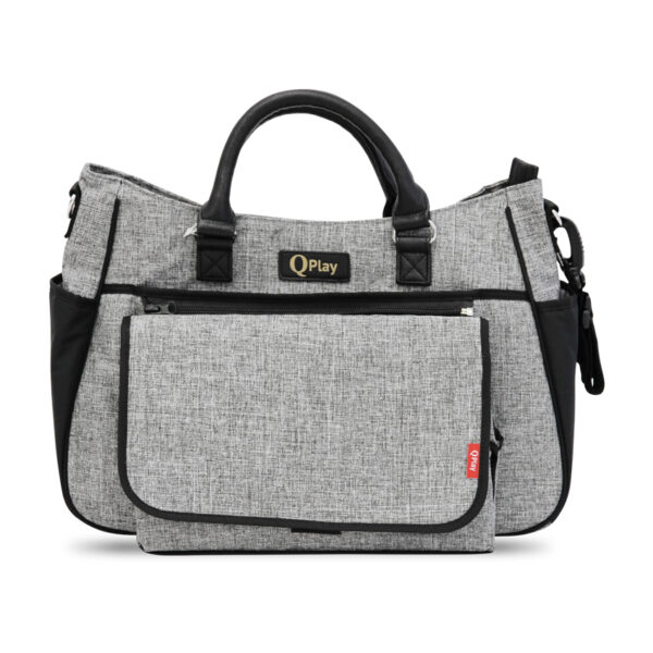 Сумка для мамы DUO + termobox QPlay Light Grey — изображение 2