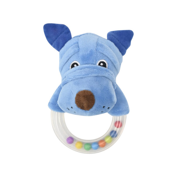 Плюшевая погремушка с колечком Lorelli Dog — изображение 2