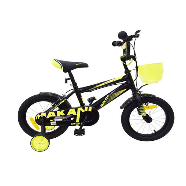 Велосипед детский 2-4 года, Makani 12" Diablo Black Yellow — изображение 2