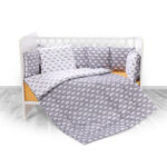 Set lenjerie pat 7 elem., Lorelli LILI Clouds Grey - imagine 2