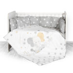 Набор постельного белья 7 эл., Lorelli LILY Grey Elephant Stars