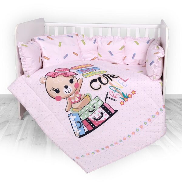 Set lenjerie pat 7 elem., Lorelli LILY Ranforce Traveling - imagine 2