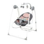 Șezlong-balansoar 2-in-1 electronic  Lorelli TANGO Cameo Rose Stars - imagine 2